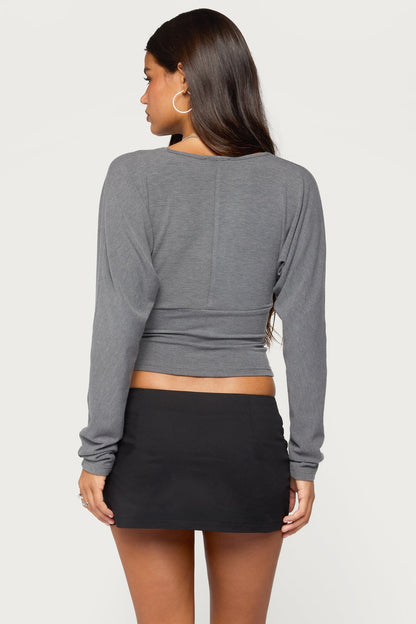 Gilla Long Sleeve V Neck Top