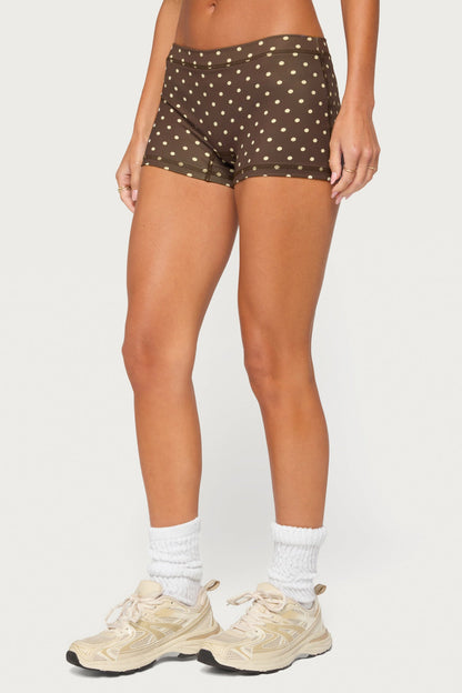 Lisah Polka Dot Micro Shorts